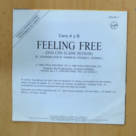 SYDNEY YOUNGBLOOD - FEELING FREE - SINGLE
