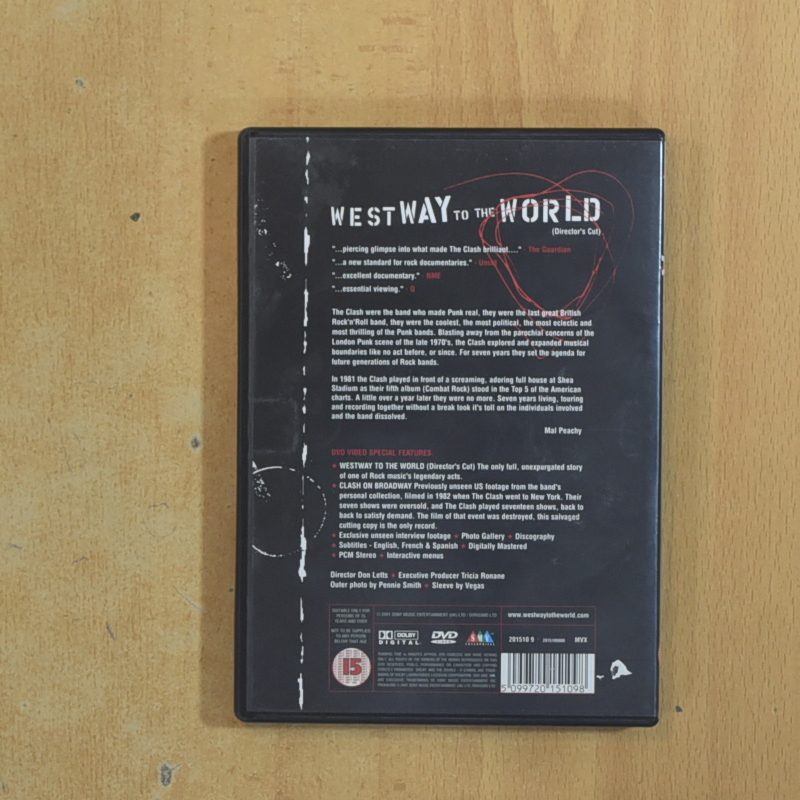 THE CLASH WEST WAY TO THE WORLD - DVD