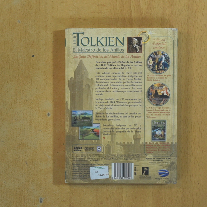 JRR TOLKIEN EL MAESTRO DE LOS ANILLOS - DVD