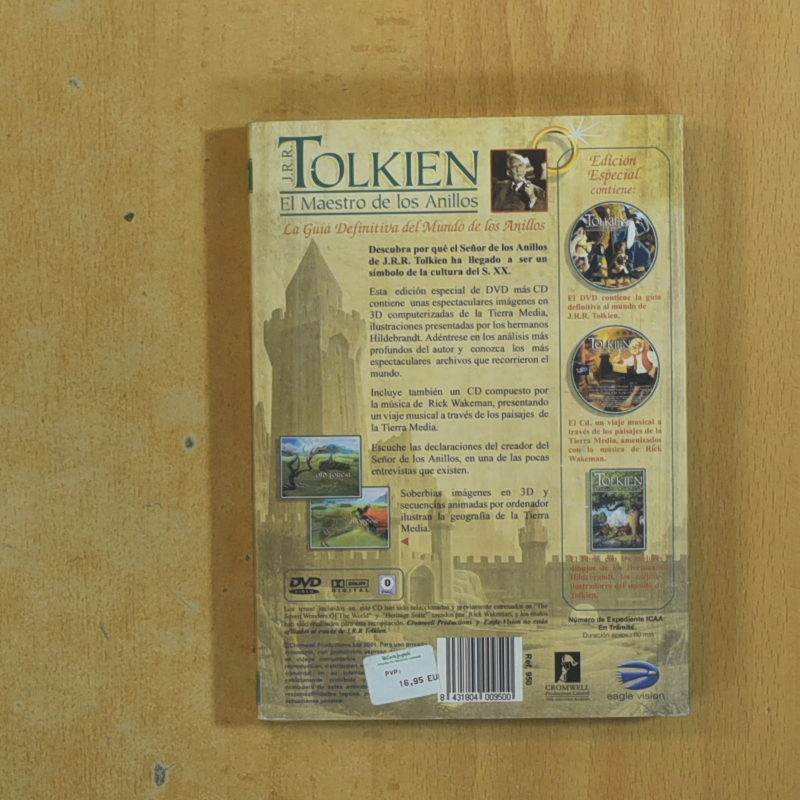 JRR TOLKIEN EL MAESTRO DE LOS ANILLOS - DVD