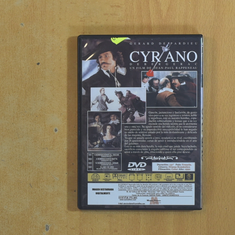 CYRANO DEBERGERAC - DVD