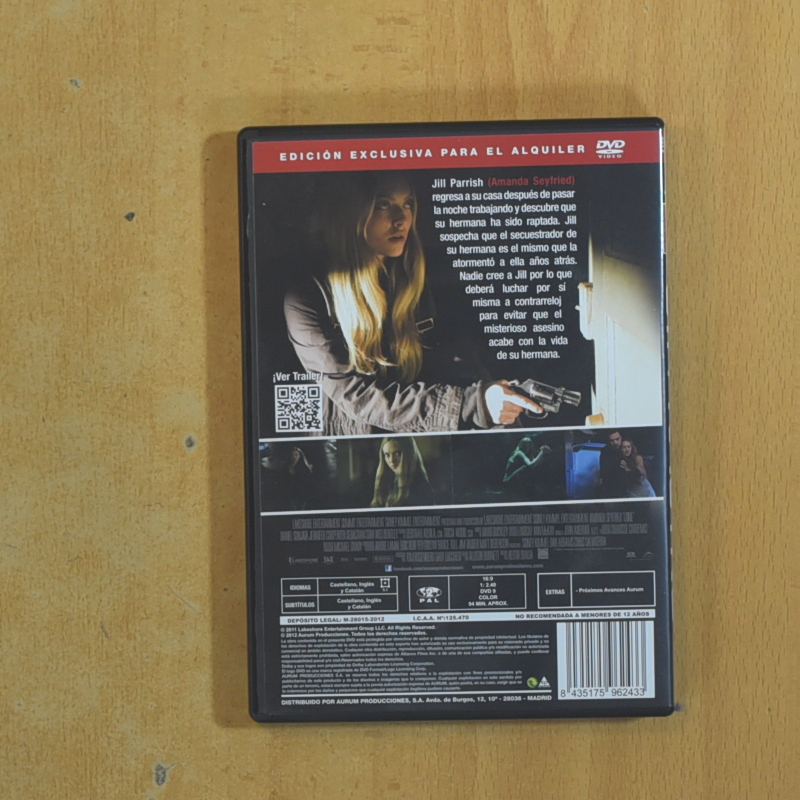 SIN RASTRO - DVD