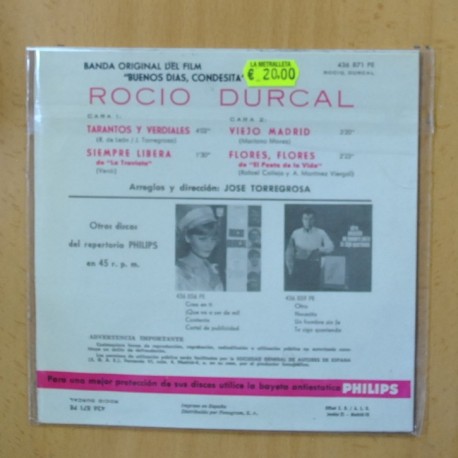 ROCIO DURCAL - TARATNOS Y VERDIALES + 3 - EP