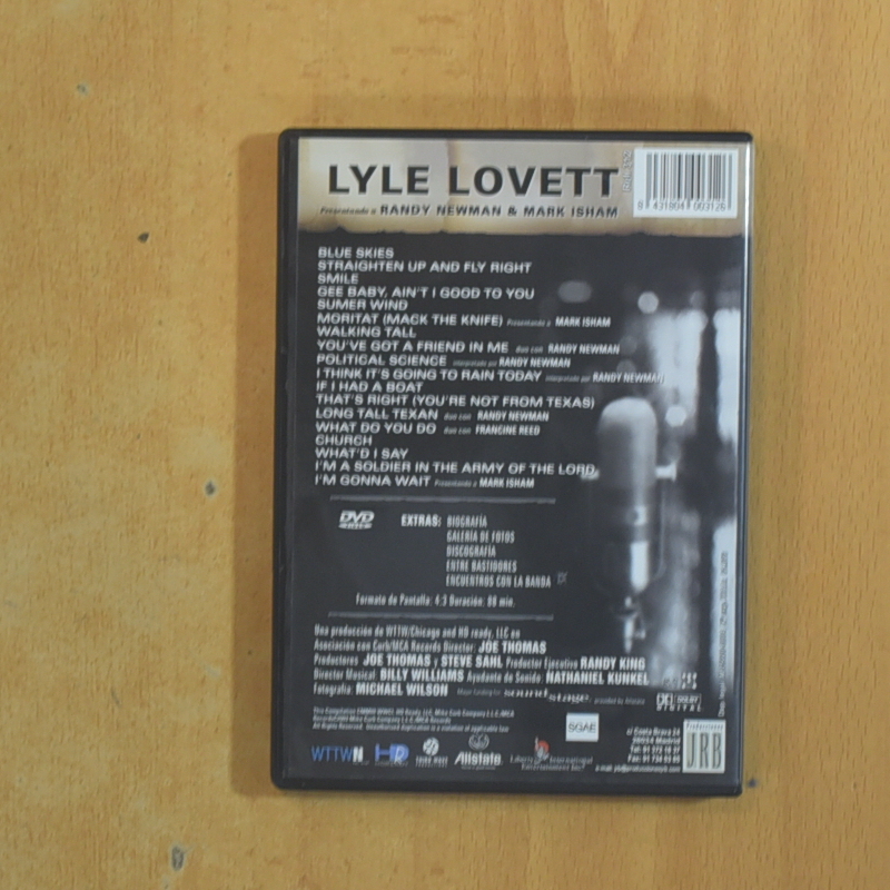 LYLE LOVETT SOUND STAGE - DVD
