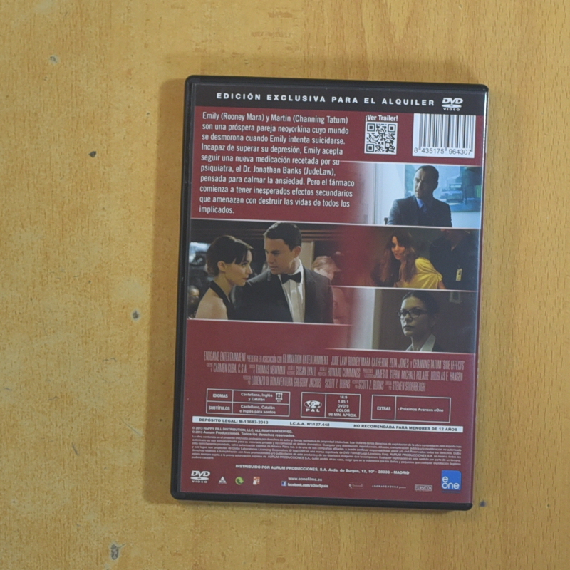 EFECTOS SECUNDARIOS - DVD