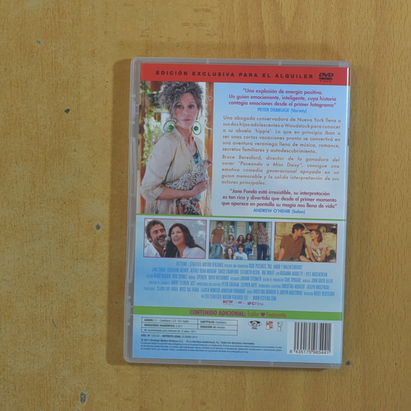 PAZ AMOR Y MALENTENDIDOS - DVD