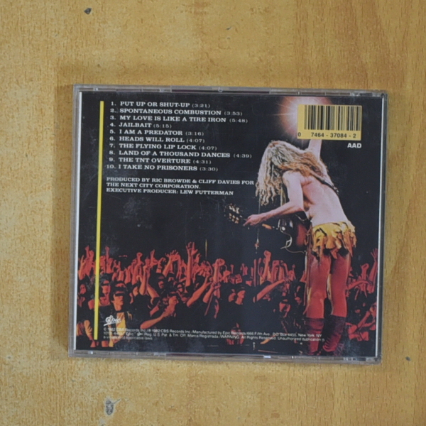 TED NUGENT - INTENSITIES IN 10 CITIES - CD