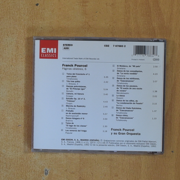 FRANK POURCEL - PAGINAS CELEBRES - CD