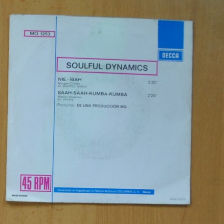 SOULFUL DYNAMICS - NIE SIAH / SAAH SAAH KUMBA KUMBA - SINGLE