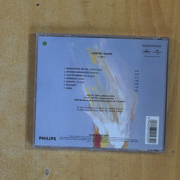PACO DE LUCIA - CASTRO MARIN - CD