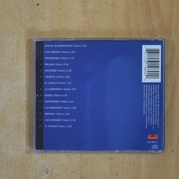 ASTOR PIAZZOLLA - QUEJAS DE BANDONEON - CD