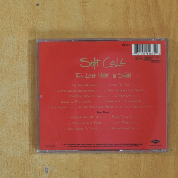 SOFT CELL - THIS LAST NIGHT - CD