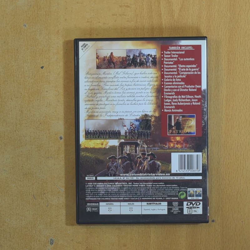 EL PATRIOTA - DVD