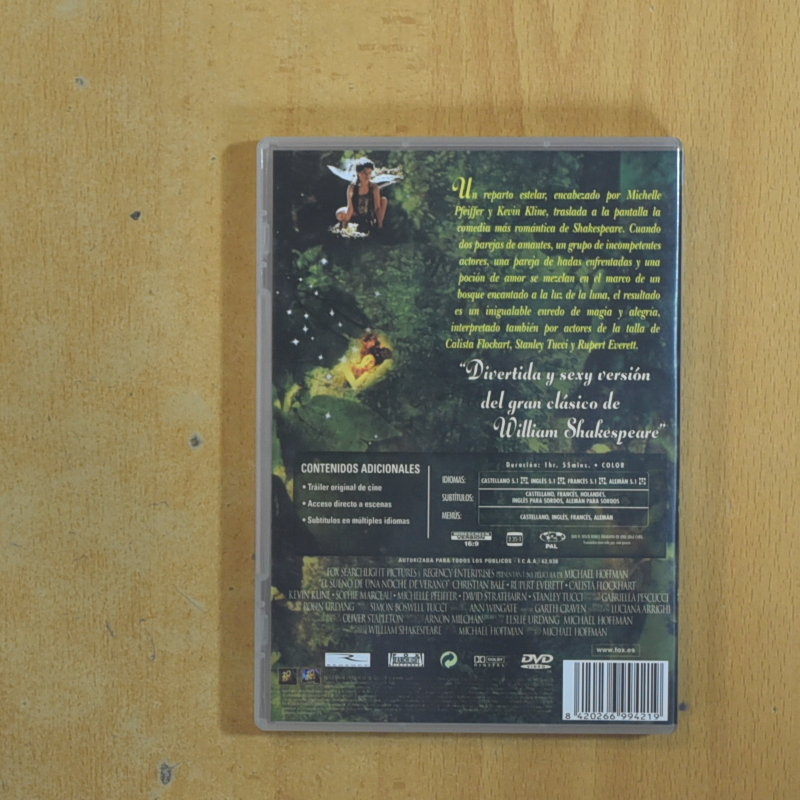 EL SUEÑO DE UNA NOCHE DE VERANO - DVD