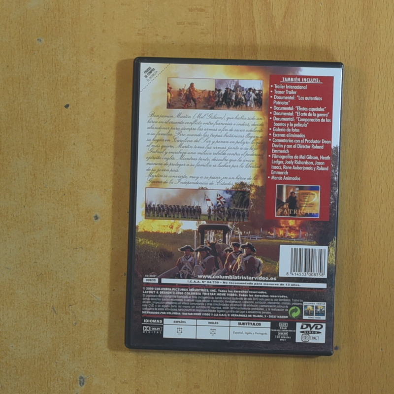 EL PATRIOTA - DVD