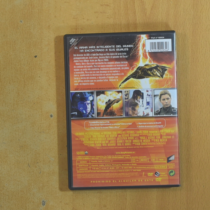 LA AMENAZA INVISIBLE STEALTH - DVD
