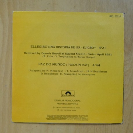 MARGARETH MENEZES - ELLEGIBO / PAZ DO MUNDO - PROMO - SINGLE