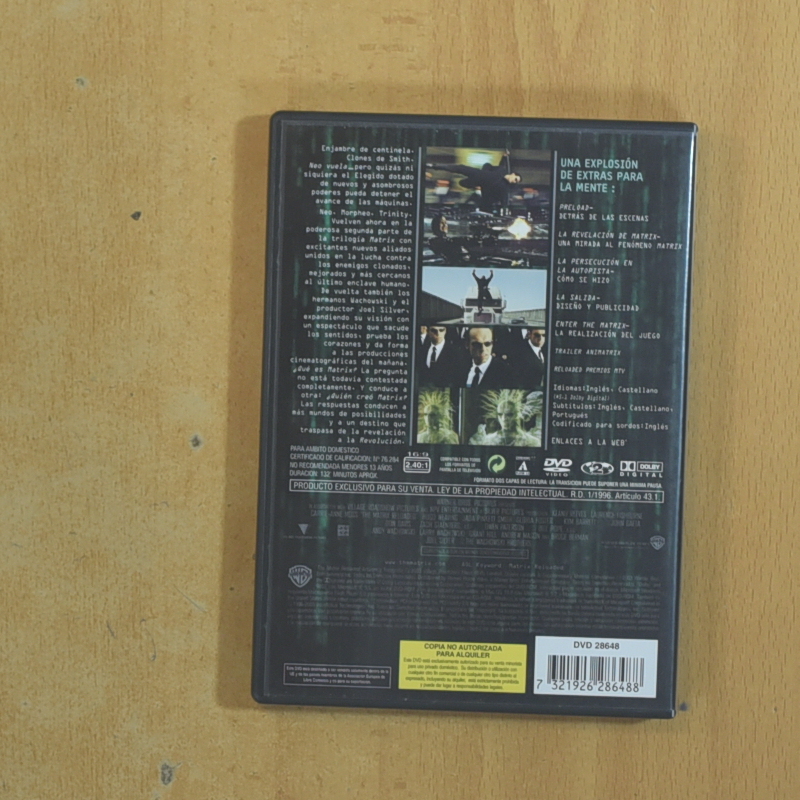 MATRIX RELOADED - DVD
