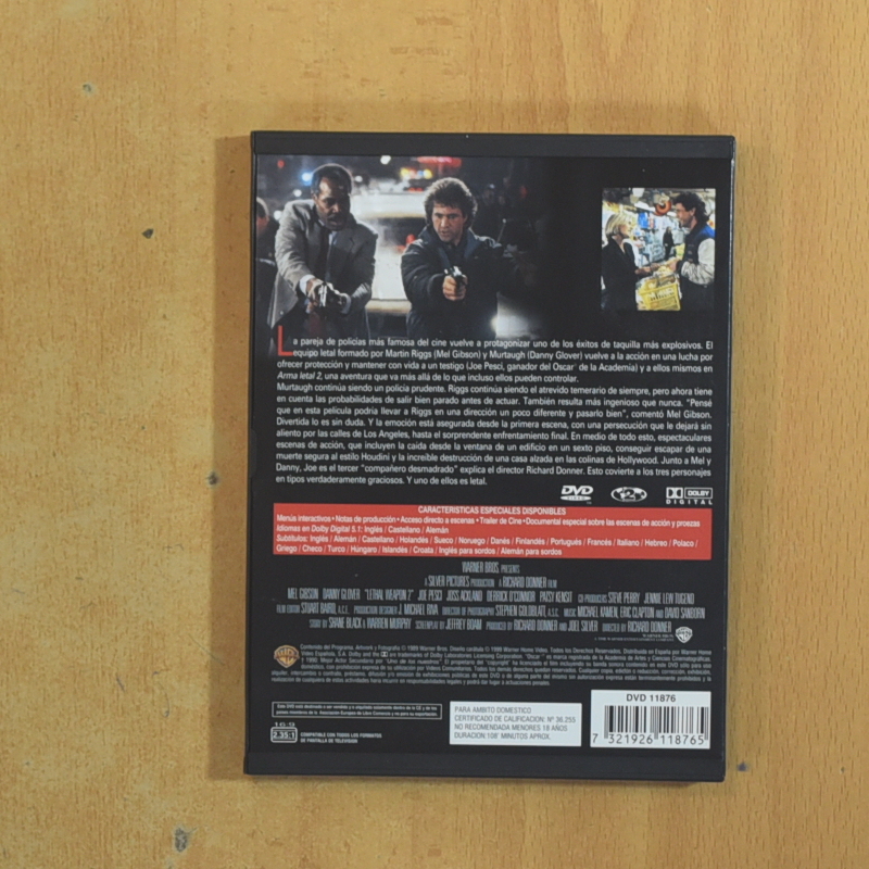 ARMA LETAL 2 - DVD