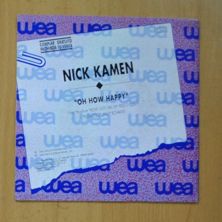 NICK KAMEN - OH HOW HAPPY - SINGLE