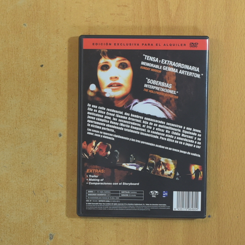 ALICE CREED - DVD