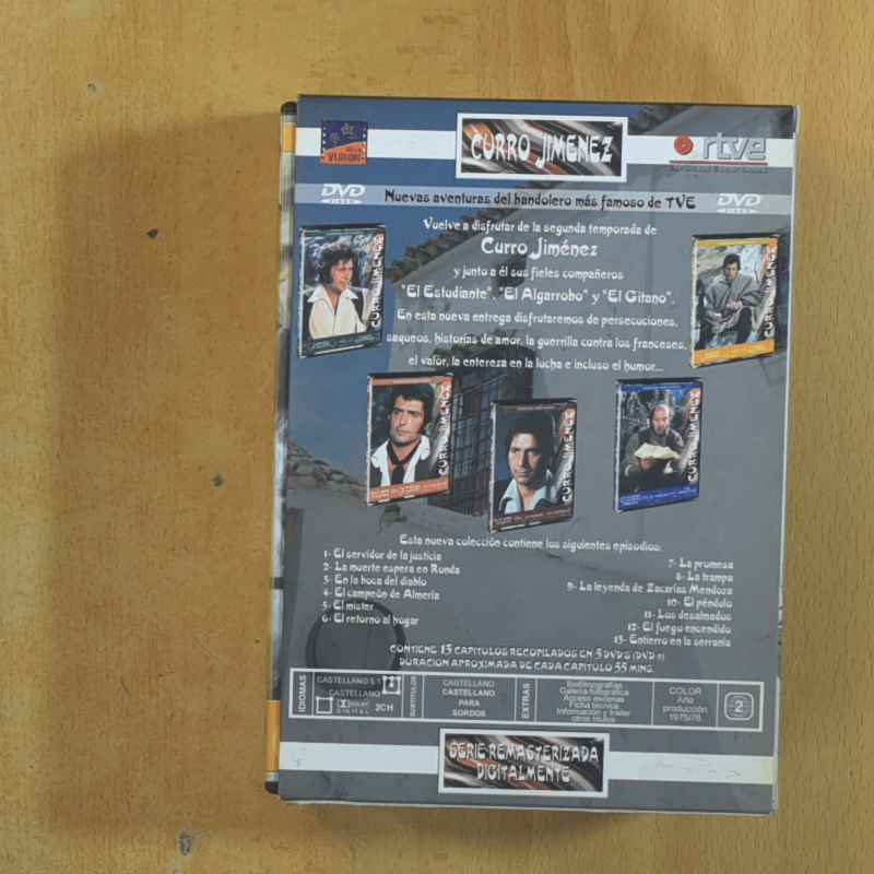 CURRO JIMENEZ - SEGUNDA TEMPORADA - DVD