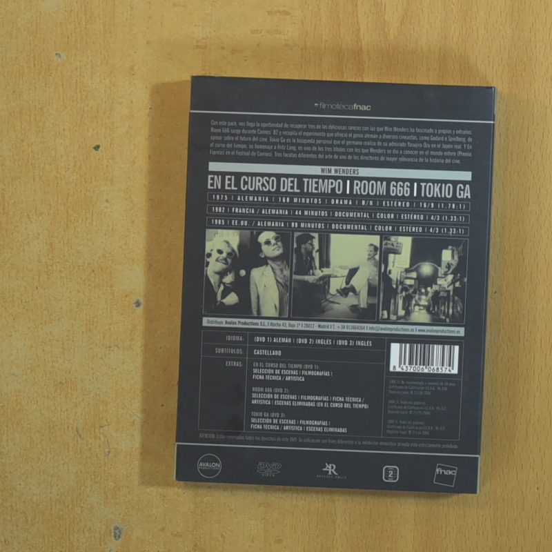 EN EL CURSO DEL TIEMPO / ROOM 666 / TOKIO GA - DVD