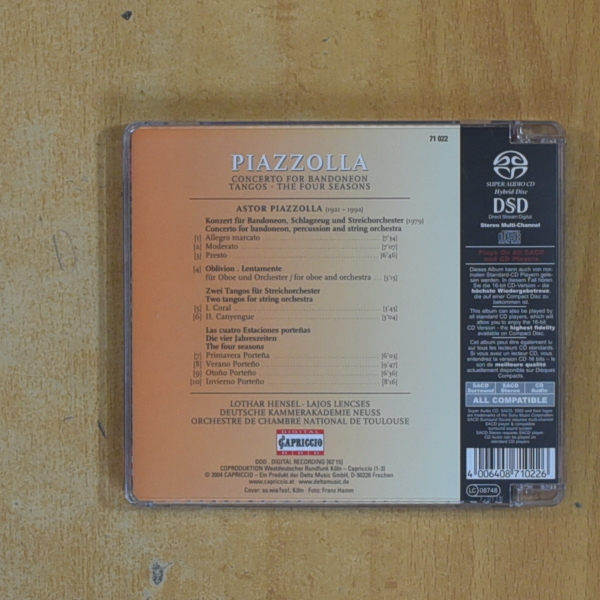 ASTOR PIAZZOLLA - TANGOS BANDONEON CONCERTO - CD