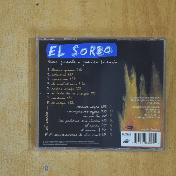 NIÑO JOSELE Y JAVIER LIMON - EL SORBO - CD