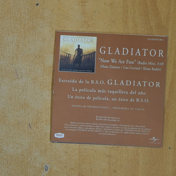HANS ZIMMER AND LISA GERRARD - GLADIATOR - CD