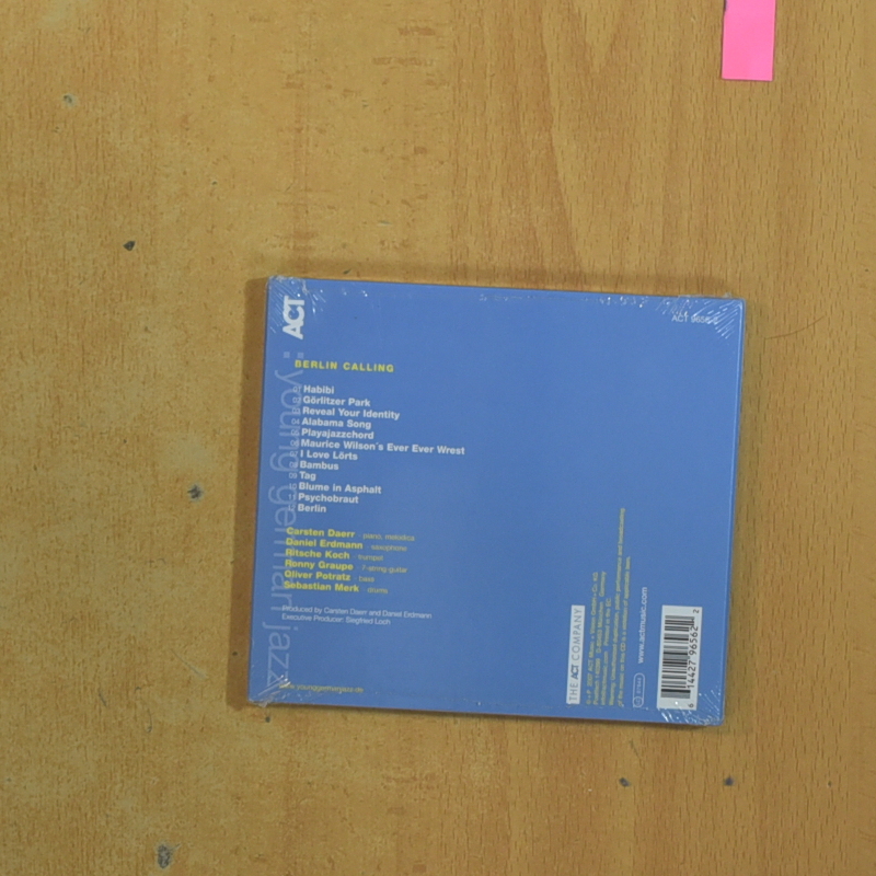 CARSTEN DAERR & DANIEL ERDMANN - BERLIN CALLING - CD
