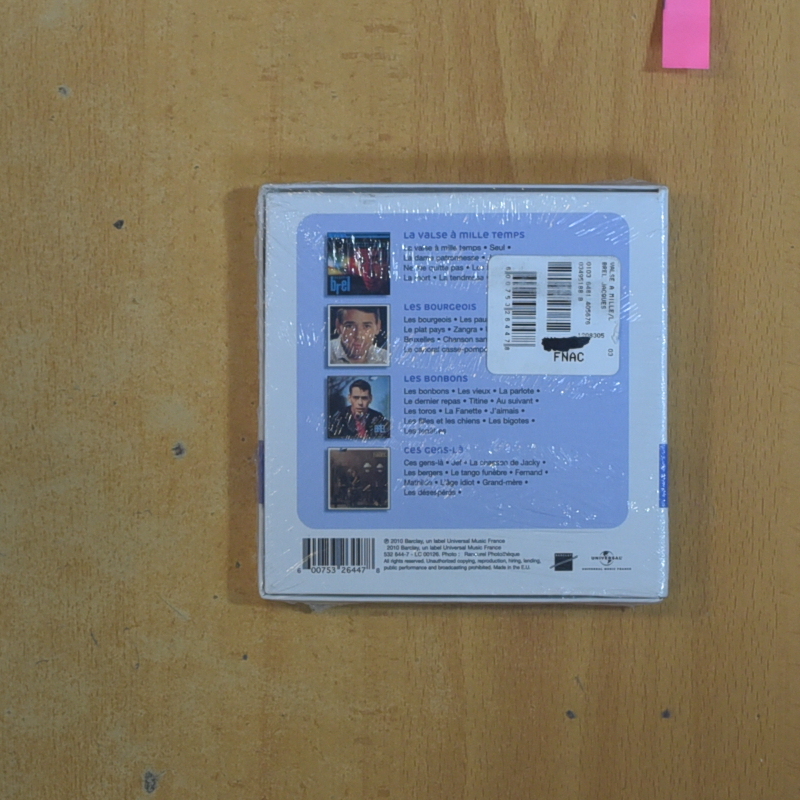 JACQUES BREL - 4 ALBUMS ORIGINAUX - CD