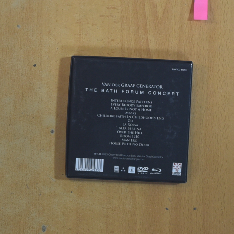 VAN DER GRAFF GENERATOR - THE BATH FORUM CONCERT  CD