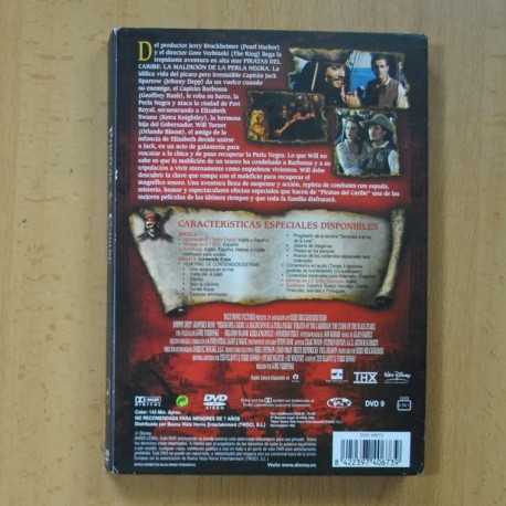 PIRATAS DEL CARIBE LA MALDICION DE LA PERLA NEGRA - DVD