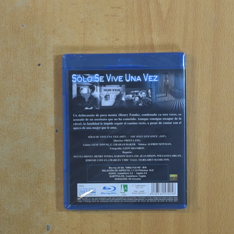 SOLO SE VIVE UNA VEZ - BLURAY
