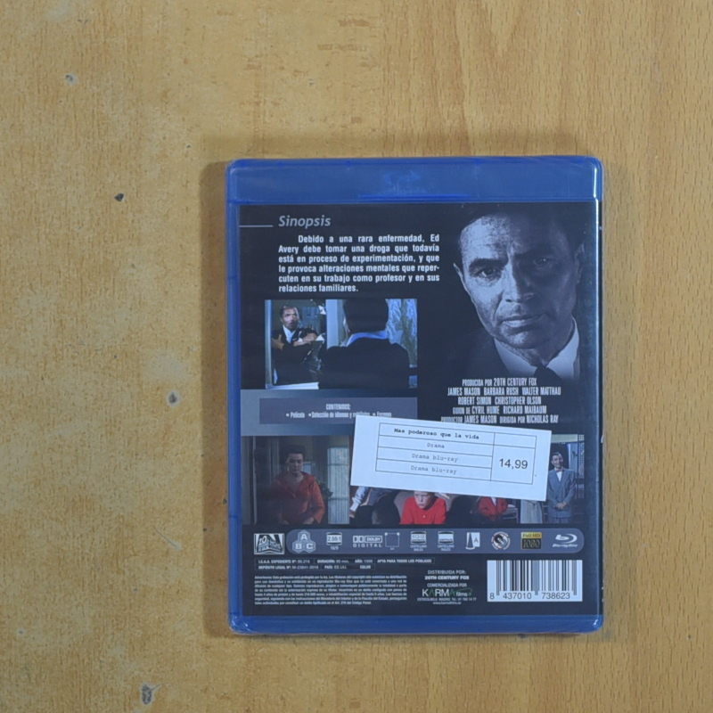 MAS PODEROSO QUE LA VIDA - BLURAY