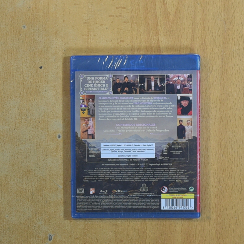 EL GRAN HOTEL BUDAPEST - BLURAY