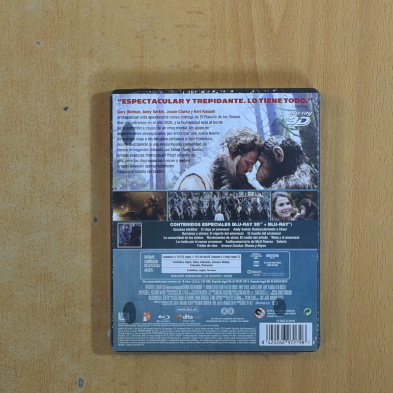EL AMANECER DEL PLANETA DE LOS SIMIOS - BLURAY