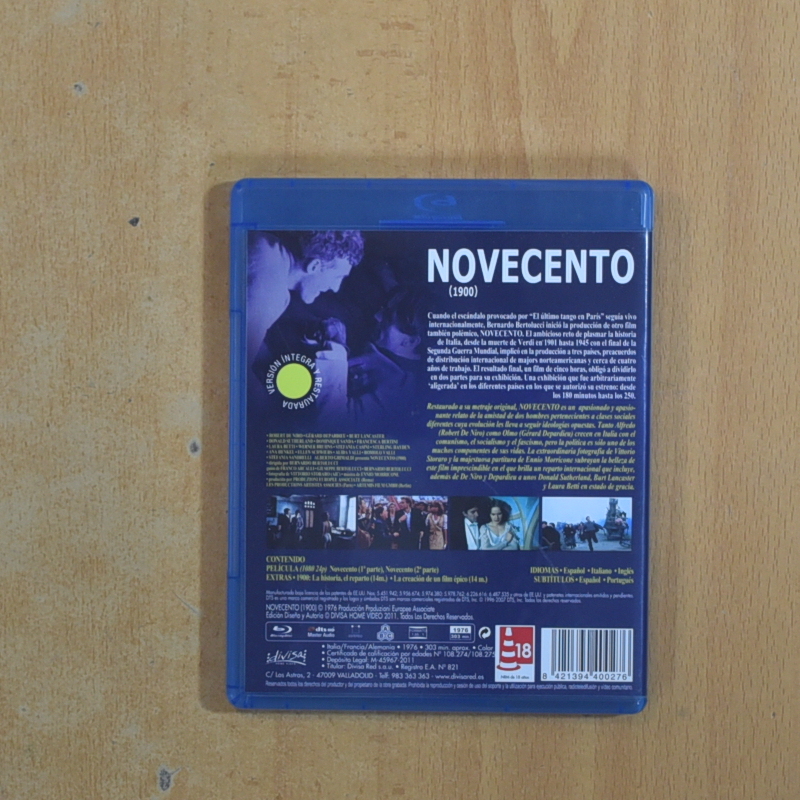 NOVECENTO - BLURAY