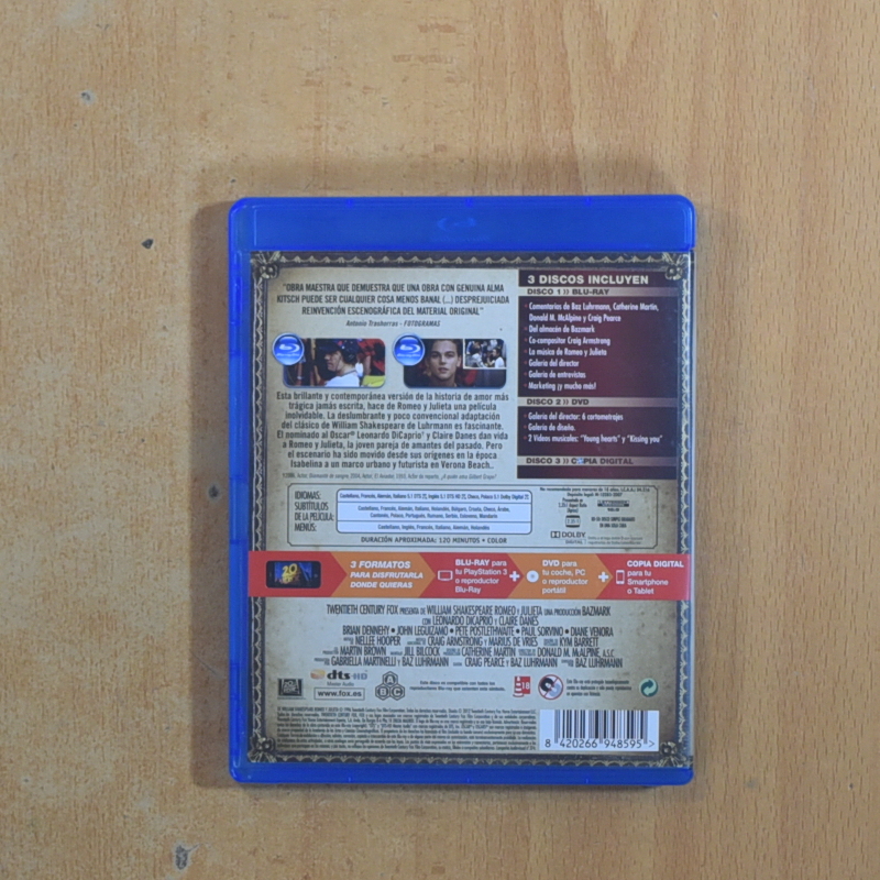 ROMEO + JULIETA - BLURAY
