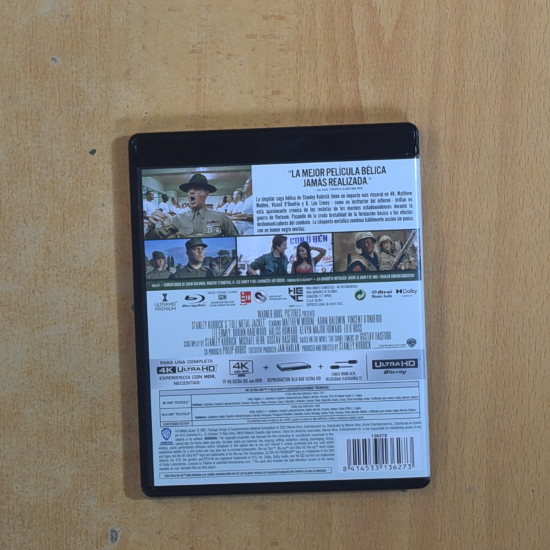 LA CHAQUETA METALICA 4K - BLURAY