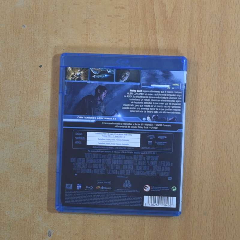 ALIEN COVENANT - BLURAY