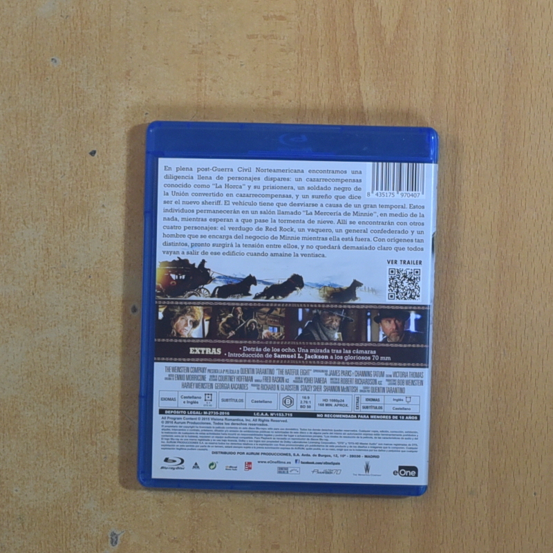 LOS ODIOSOS OCHO - BLURAY