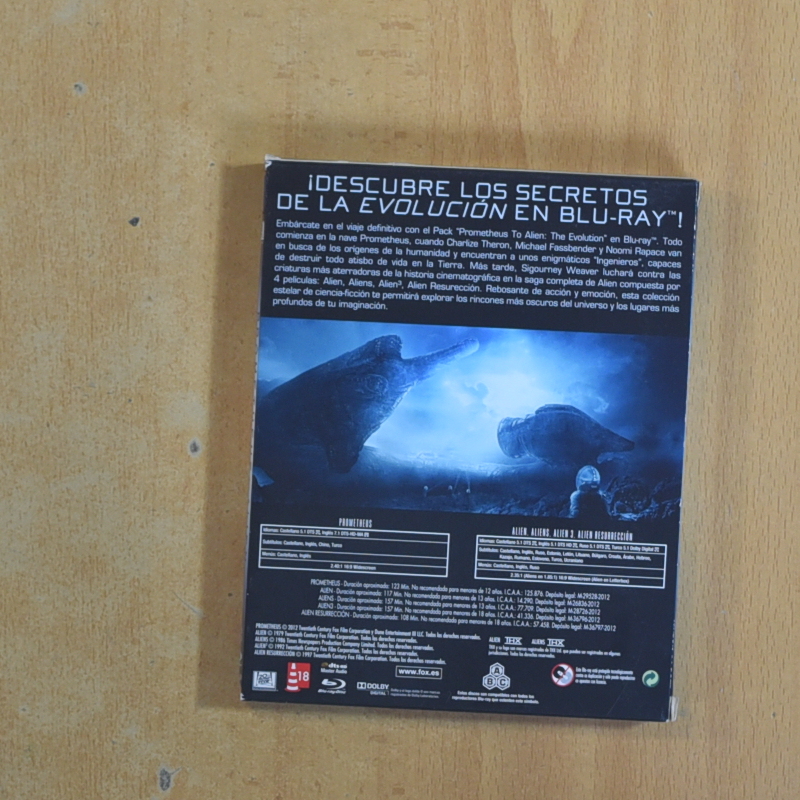 PROMETHEUS TO ALIEN THE EVOLUTION - BLURAY