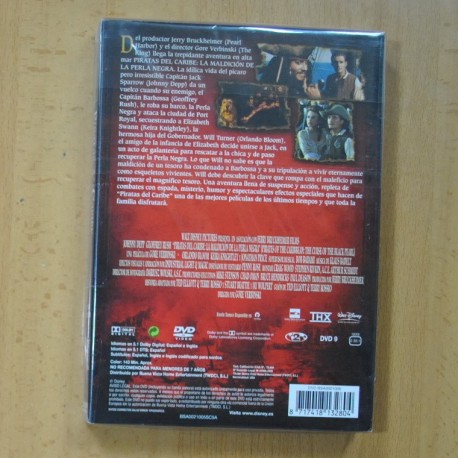 PIRATAS DEL CARIBE LA MALDICION DE LA PERLA NEGRA - DVD