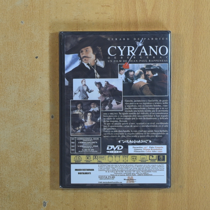 CYRANO DEBERGERAC - DVD