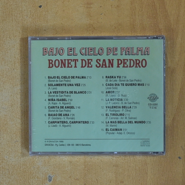 BONET DE SAN PEDRO - BAJO EL CIELO DE PALMA - CD