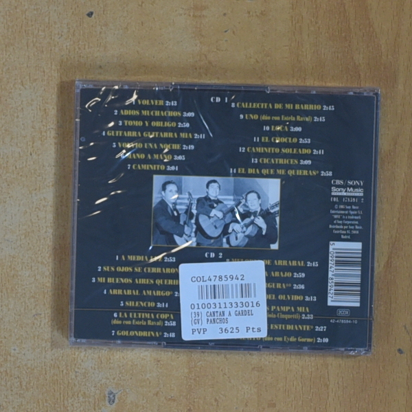 LOS PANCHOS - CANTAN A GARDEL - CD