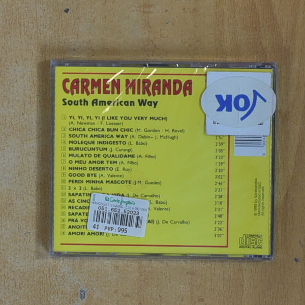 CARMEN MIRANDA - SOUTH AMERICAN - CD