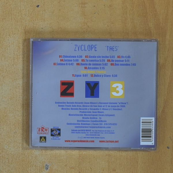 ZYCLOPE - TRES - CD